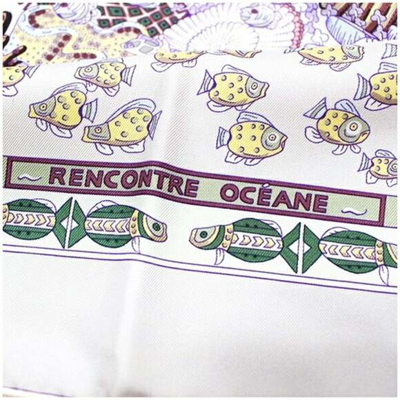 HERMES Gray Scarf - Picture 6 of 8